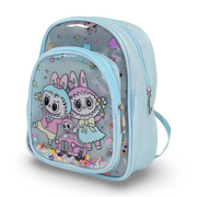 Labubu School Backpack – Baby Blue