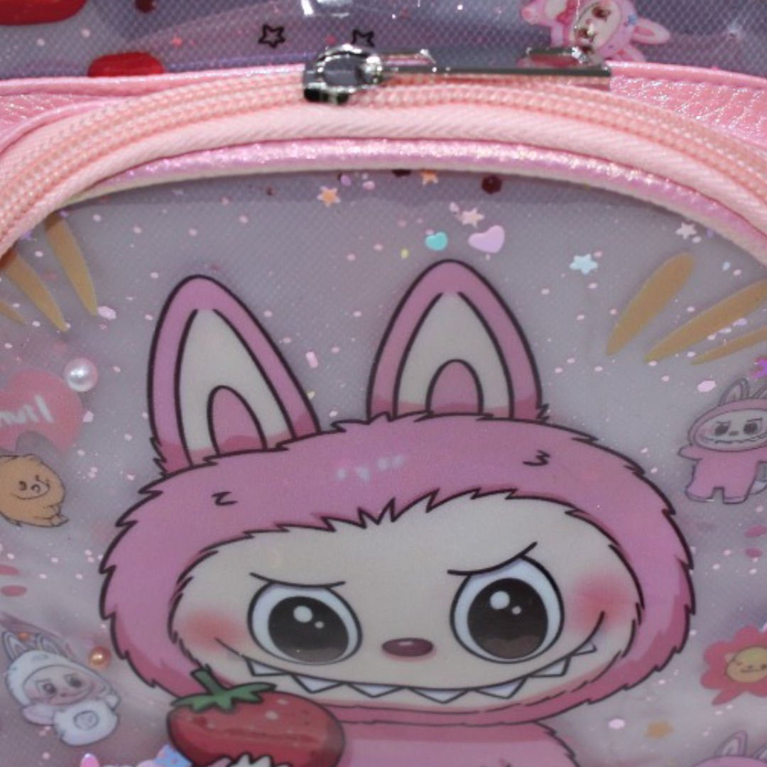 Labubu Backpack – Salmon