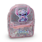 Stitch Transparent Backpack – Salmon
