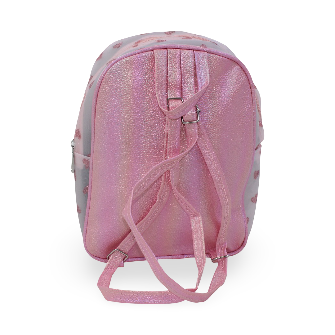Stitch Transparent Backpack – Salmon