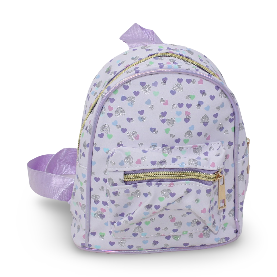 Hearts Backpack – Purple