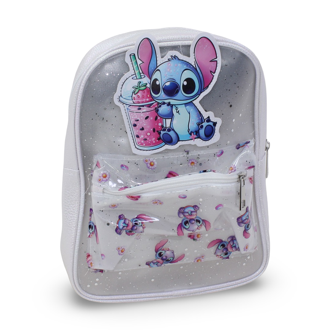 Stitch Backpack – White