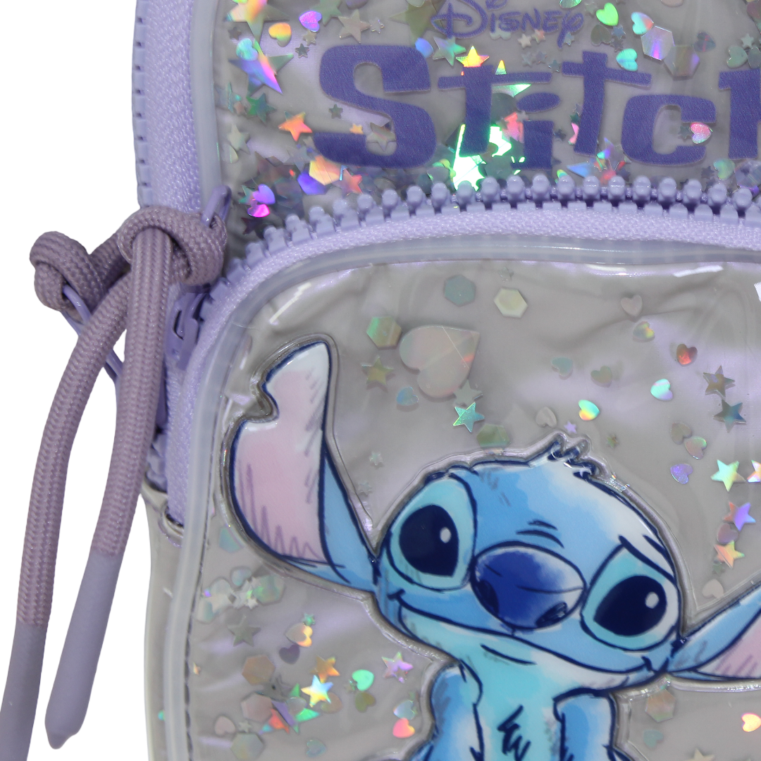 Stitch Transparent Cross Bag – Purple