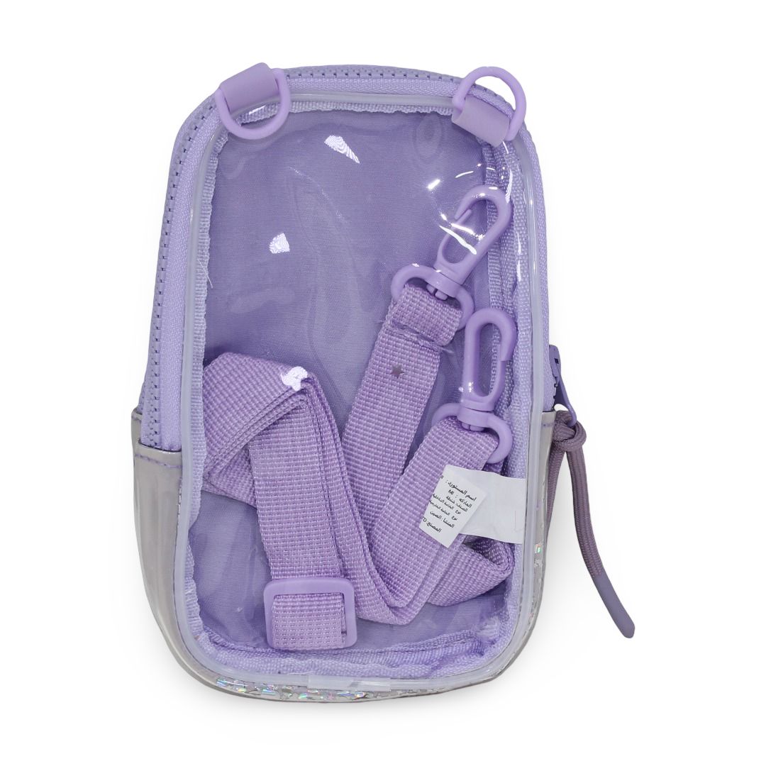 Stitch Transparent Cross Bag – Purple