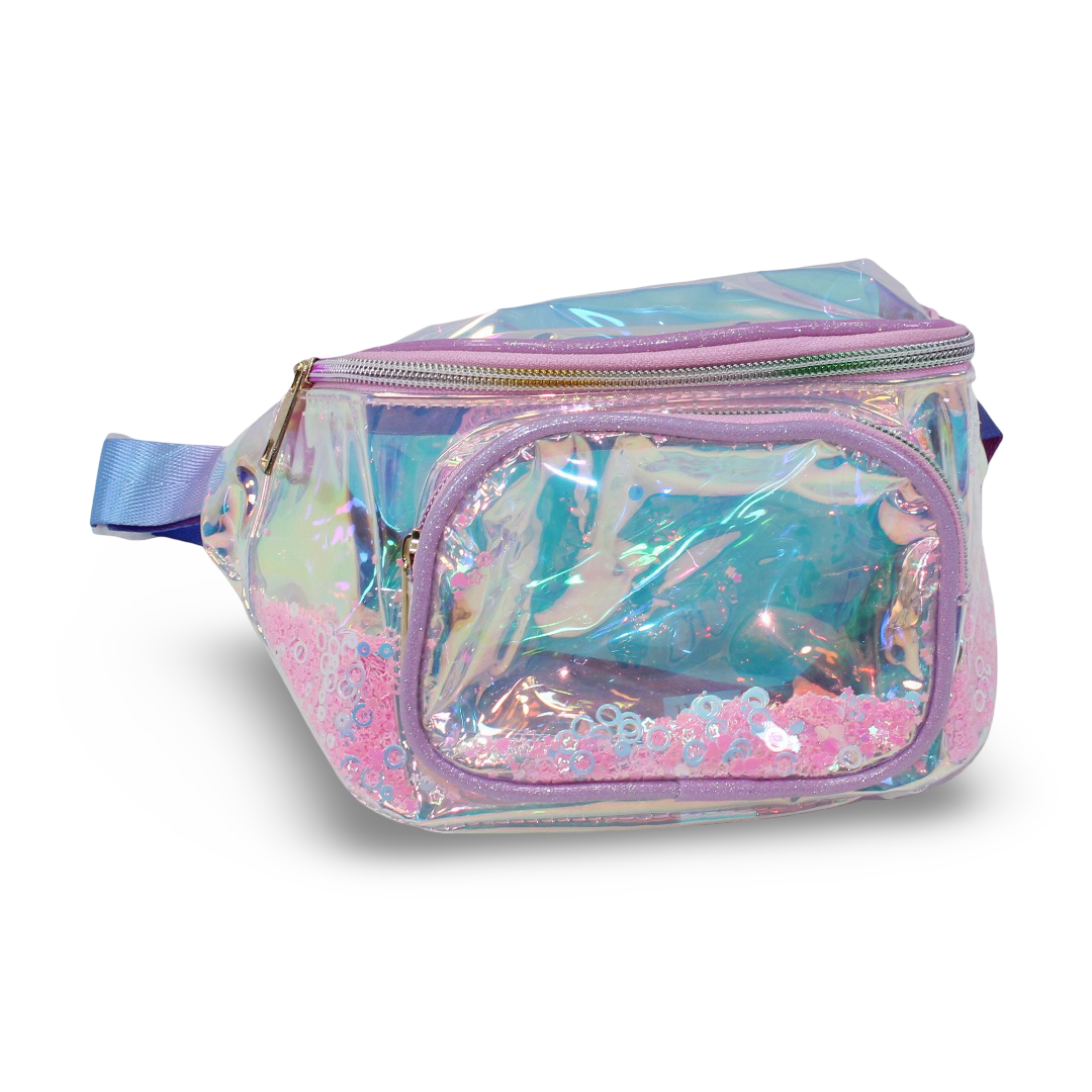 Glitter Sequins Waist Bag – Pink