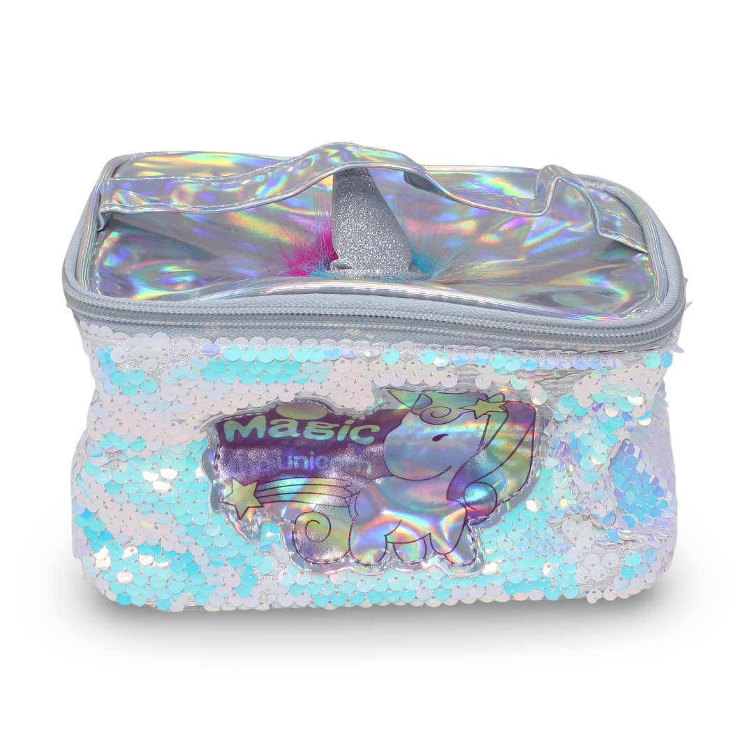 Unicorn Glitter Make-up Bag – Silver - Assortments - Batal
