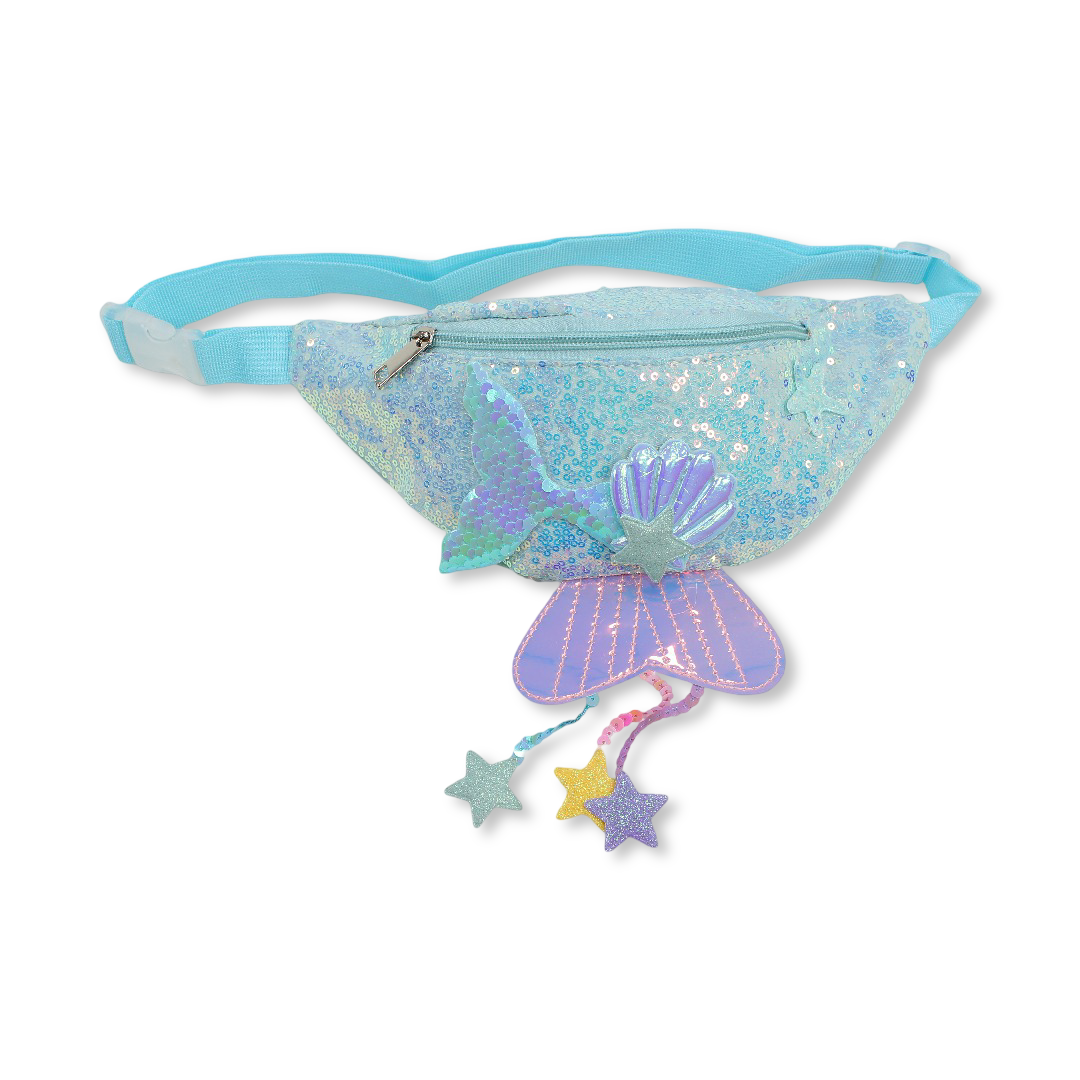 Glittery Waist Bags – Baby Blue