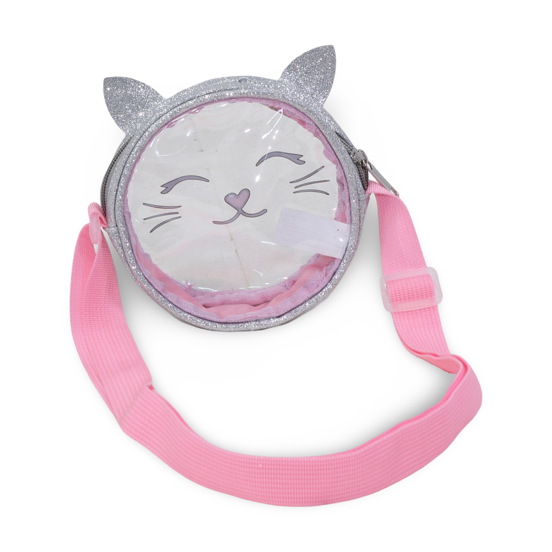 Cat Transparent Cross Bag – Pink