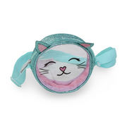 Cat Transparent Cross Bag – Green