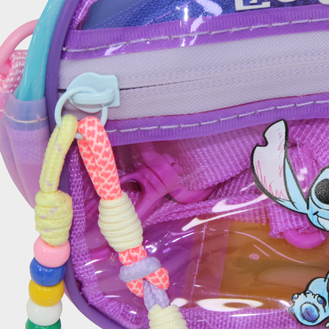Stitch Transparent Bag – Pink