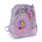 School Backpack with Pocket – Purple