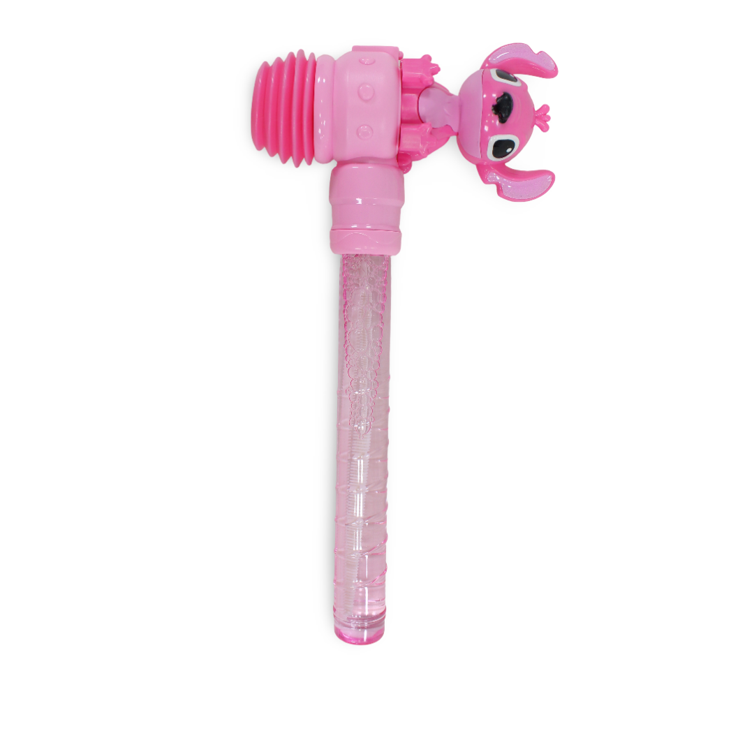 Stitch Hammer Bubble Wand Toy – Pink