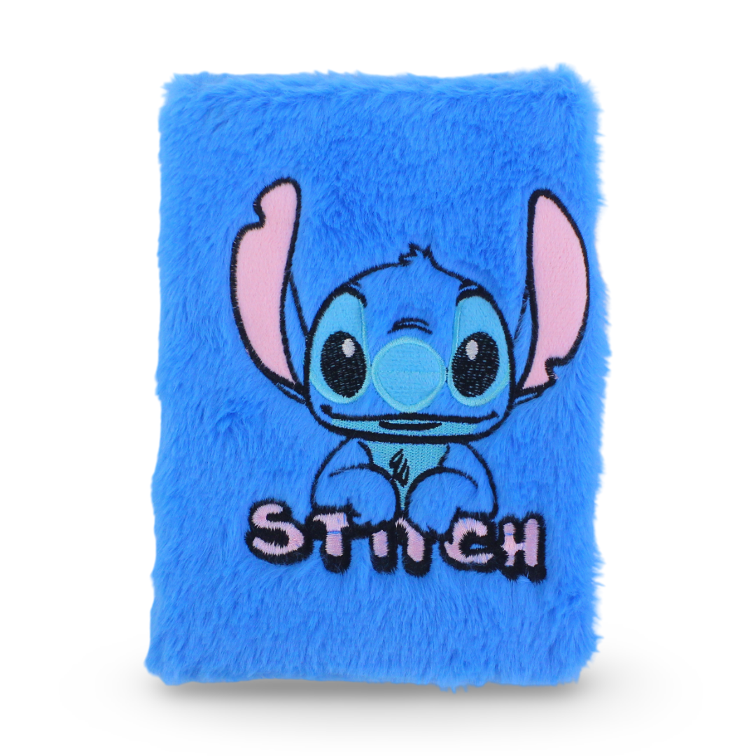 Stitch Furry Notebook – Blue