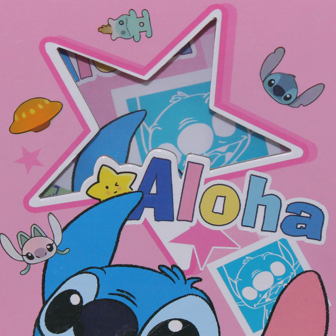 Stitch Lockable Notebook – Pink