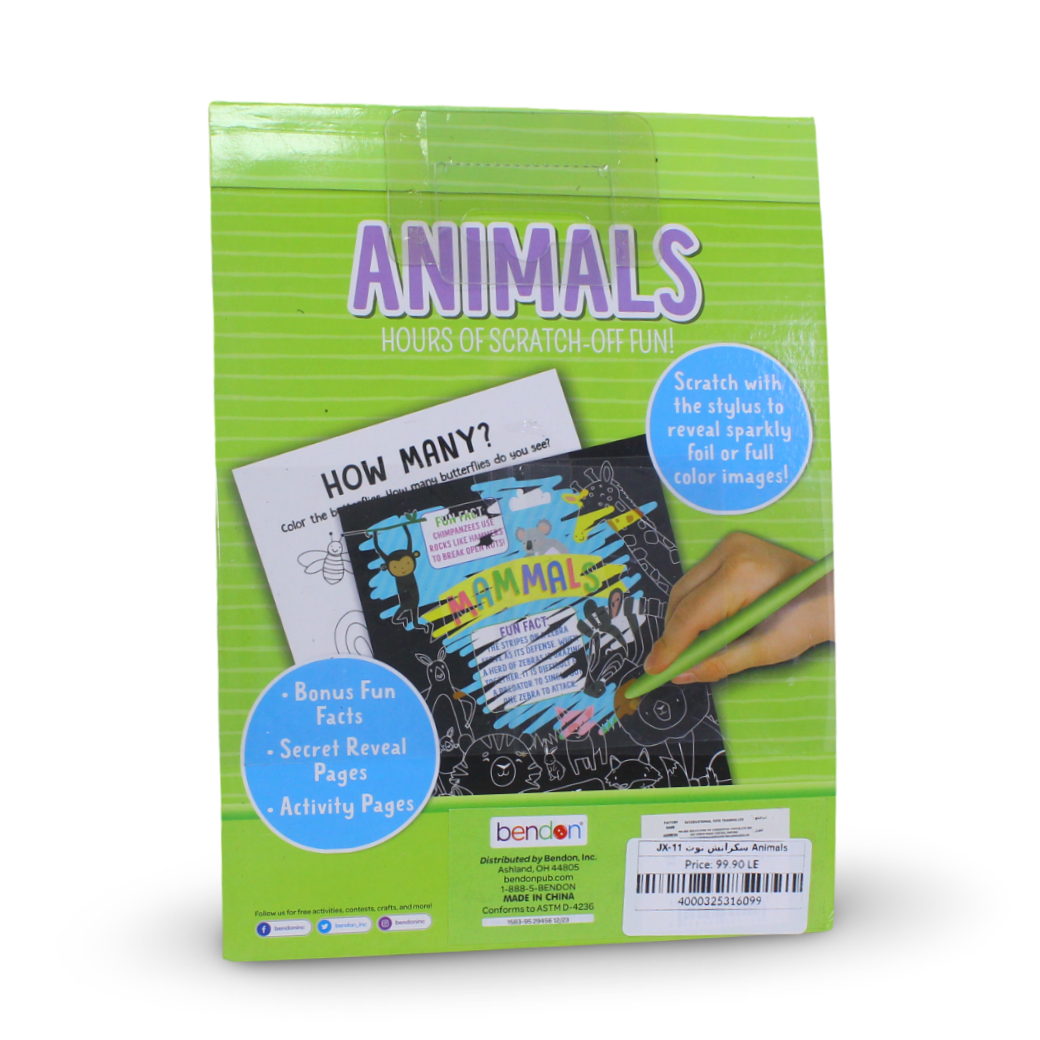 Bendon Scratch Fantastic! (Animals) Activity Book