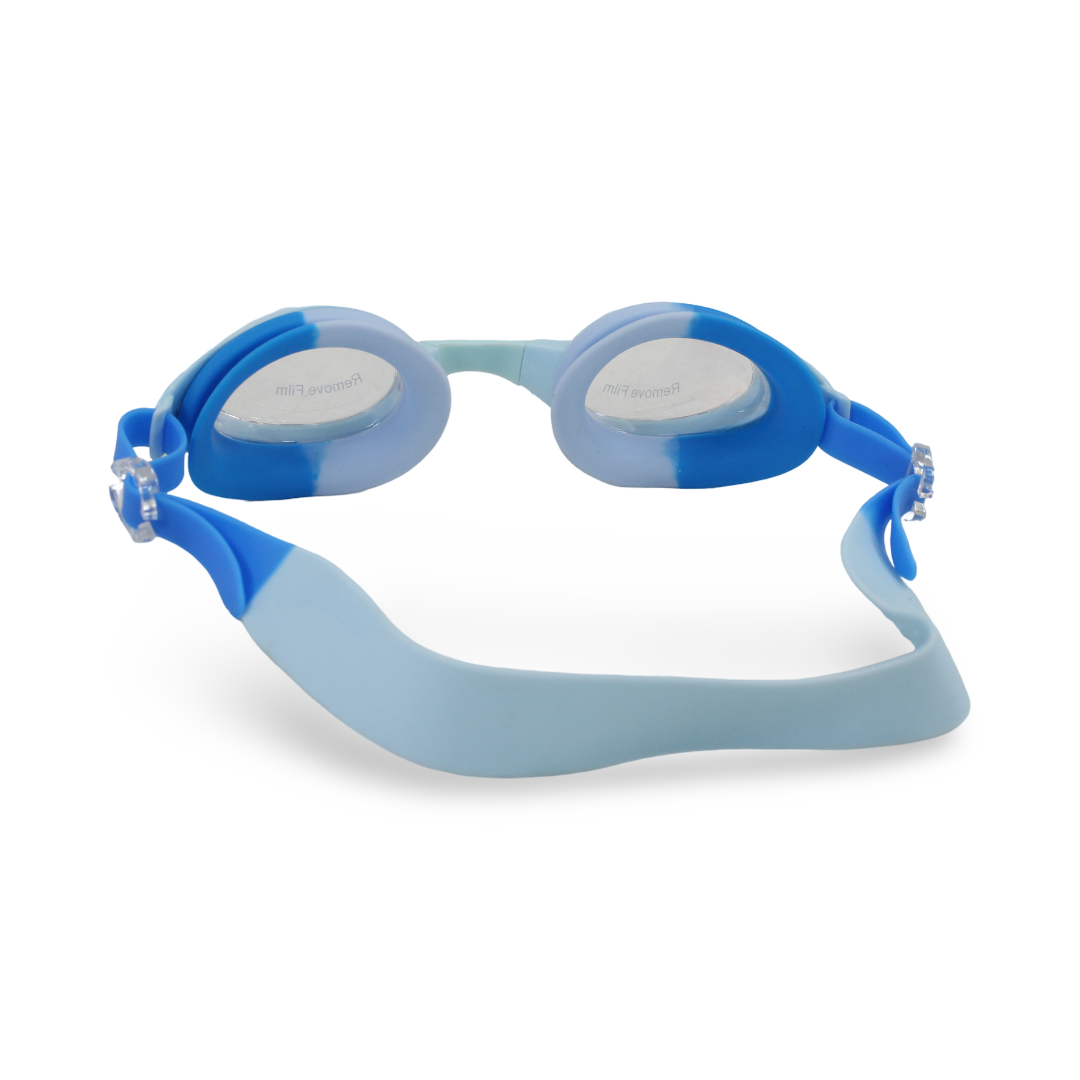 Sainteve Kids Swimming Goggles with Stars – Baby Blue & White