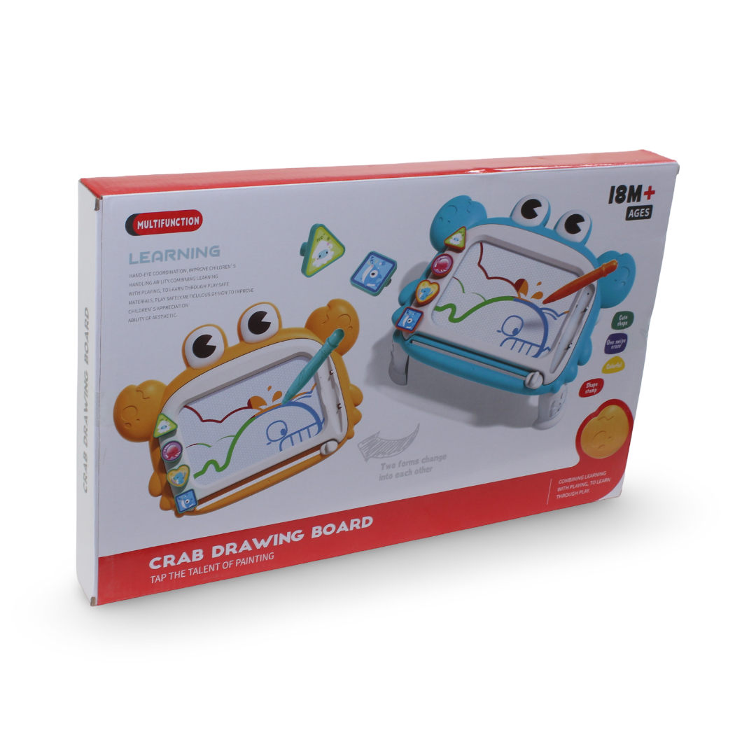 Crab Magnetic Drawing Board Toy – Baby Blue