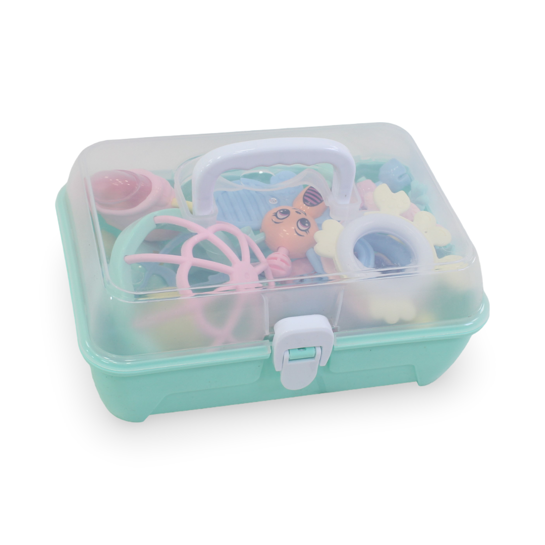Rattle and Teether Set 10 Pcs – Mint