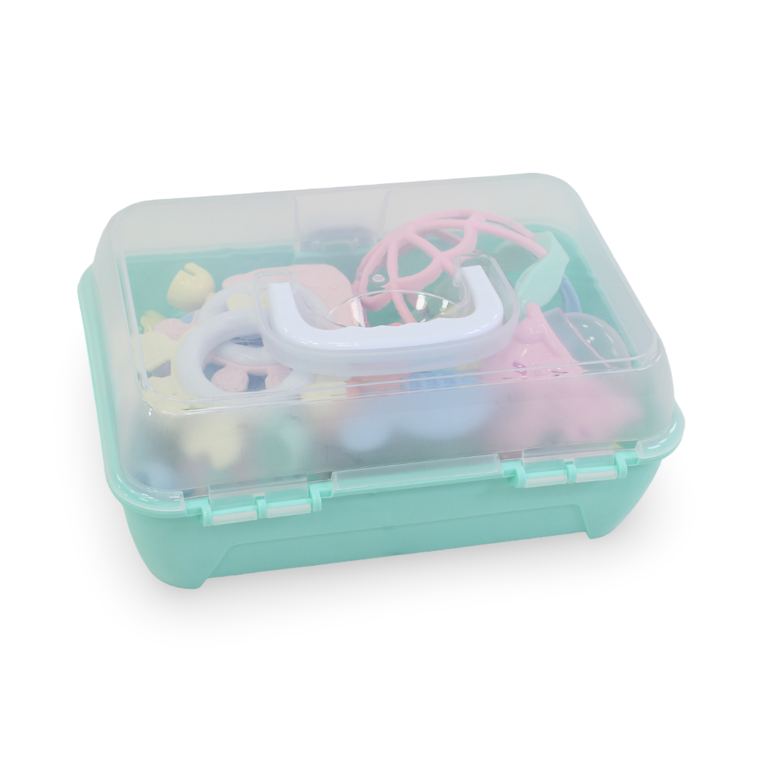 Rattle and Teether Set 10 Pcs – Mint