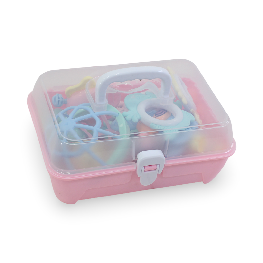 Baby Rattle and Teether Set – 10 Pcs