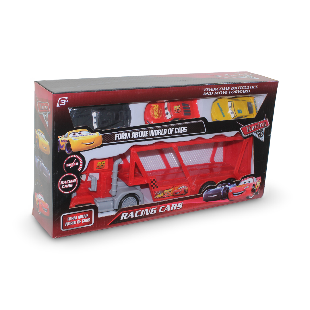 Racing Cars Transporter Truck Set