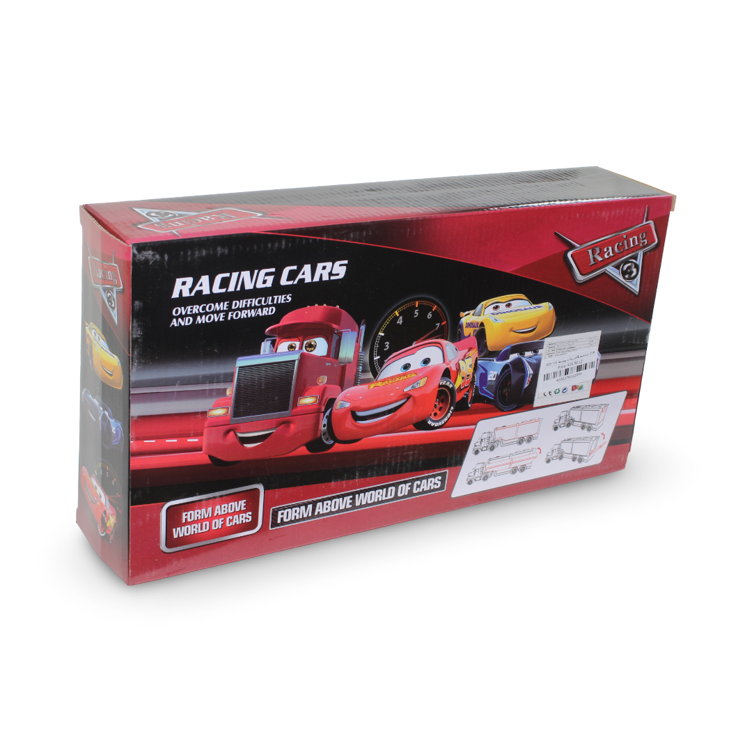 Racing Cars Transporter Truck Set