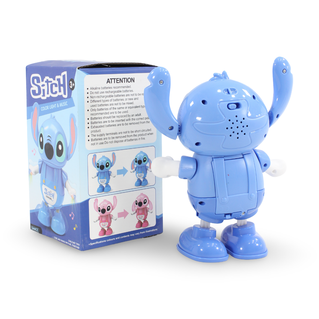 Stitch Electric Dancing Robot Toy – Baby Blue