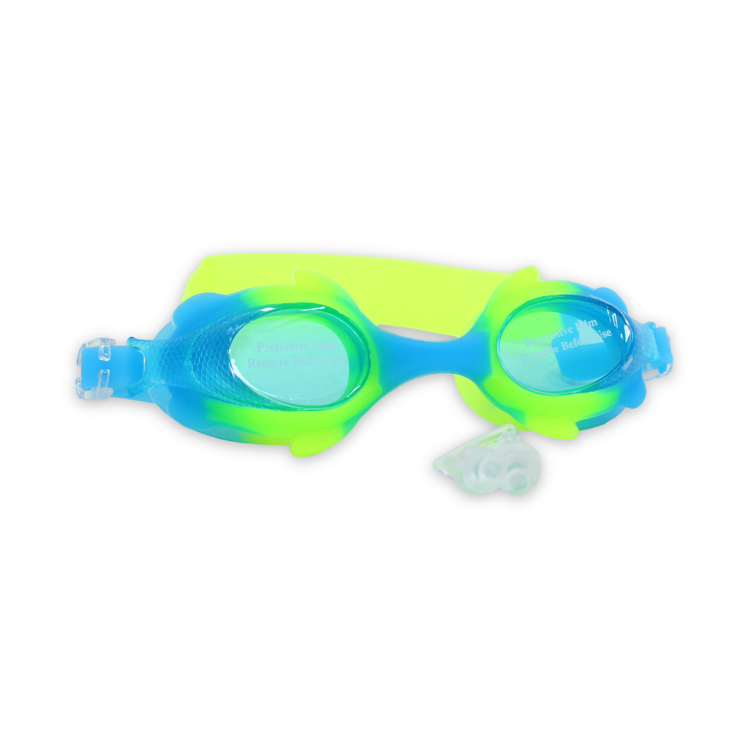 Silicone Swimming Goggles – Baby Blue & Green - Summer - Lego Toys