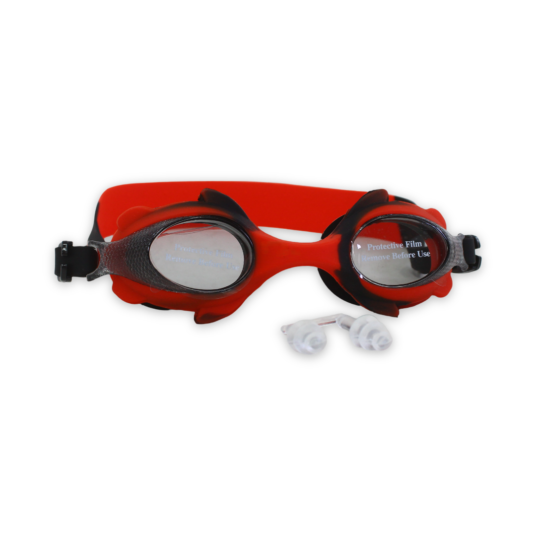 Silicone Swimming Goggles – Red & Black - Summer - Lego Toys