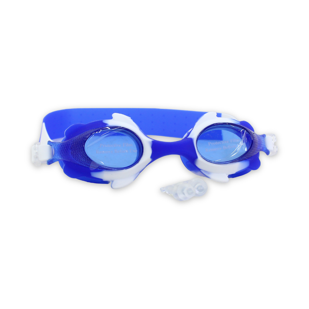 Silicone Swimming Goggles – Blue & White - Summer - Lego Toys