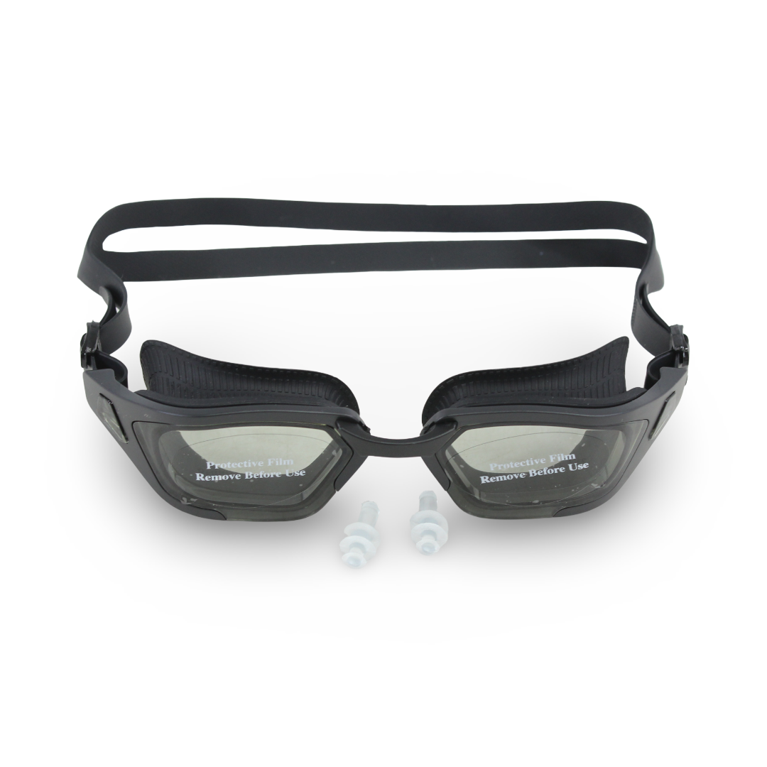 Silicone Swimming Goggles – Black
