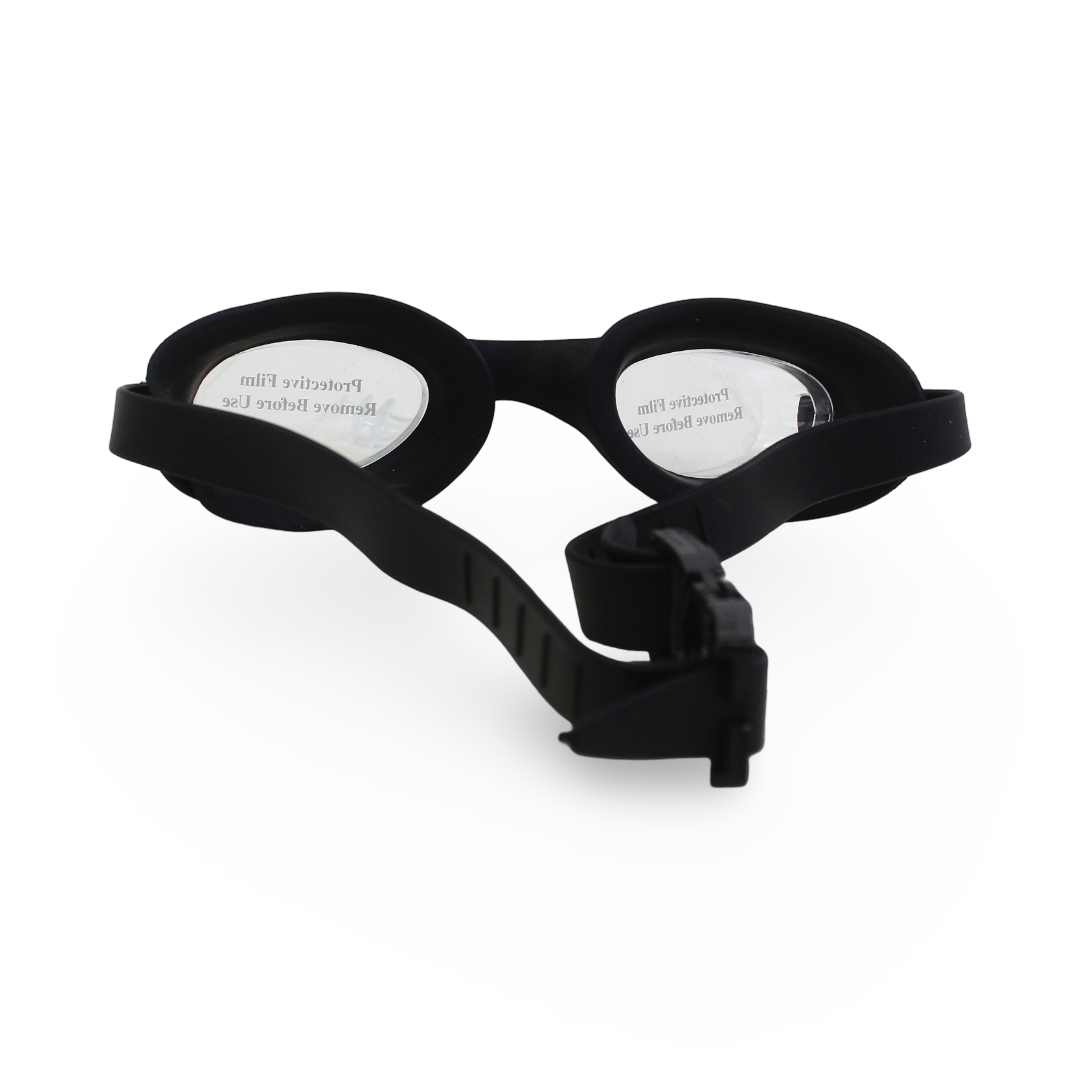 Silicone Swimming Goggles – Black