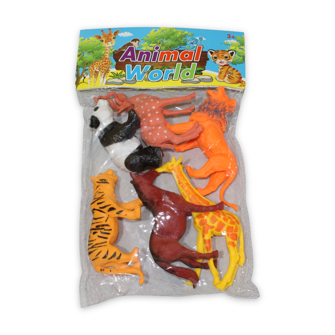 Animal World Wildlife Figures Set – 6 Pcs - Toys - YOU&ME