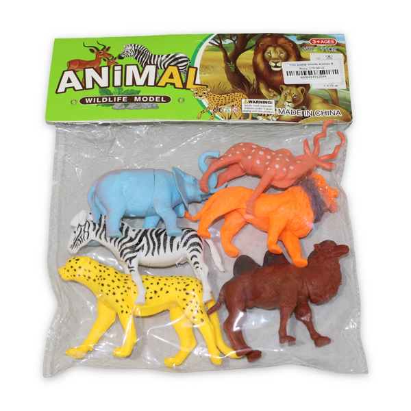 Animal Wildlife Animals Bag – 6 Pcs