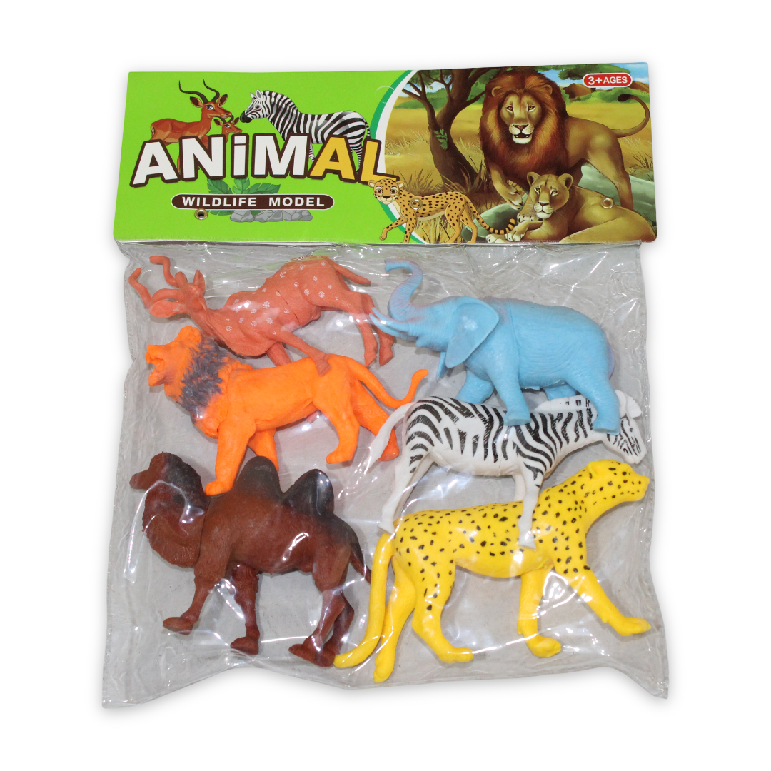Animal Wildlife Animals Bag – 6 Pcs - Toys - YOU&ME