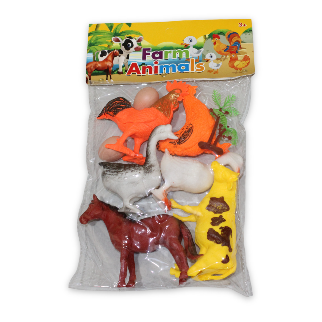 Farm Animals Figures Toy Set – 6 Pcs - Toys - YOU&ME