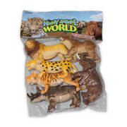 Jungle Wild Animal Figures – 6 Pcs