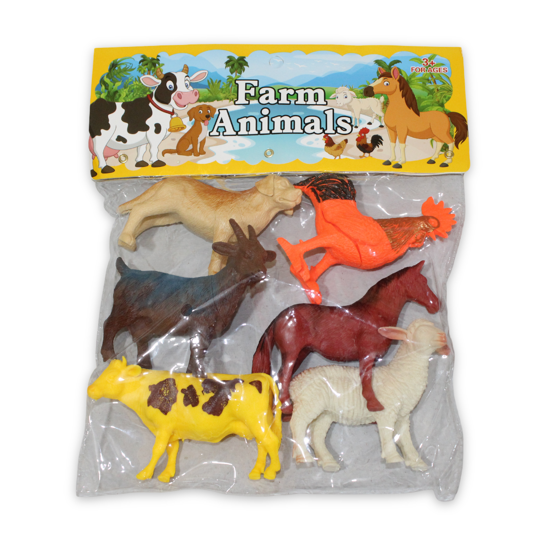 Farm Animal Toy Set – 6 Pcs