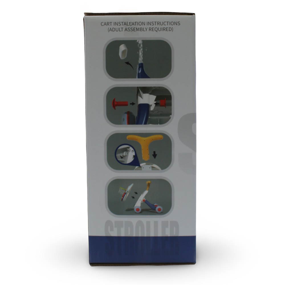 Tiibaby 3-in-1 Musical Stroller with Basketball Hoop