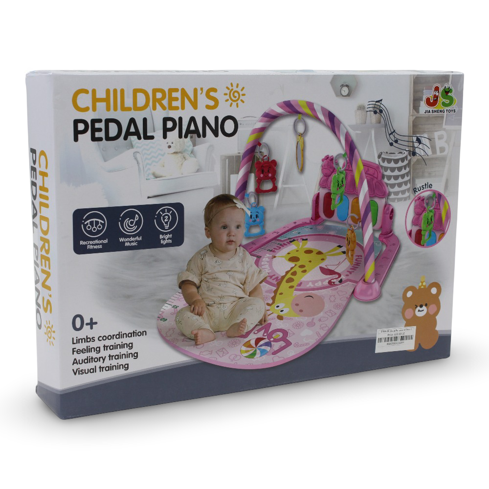 Children's Pedal Piano Baby Piano Mat – Pink Zoo Design