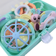 Baby Rattle and Teether Set 10 Pcs – Mint