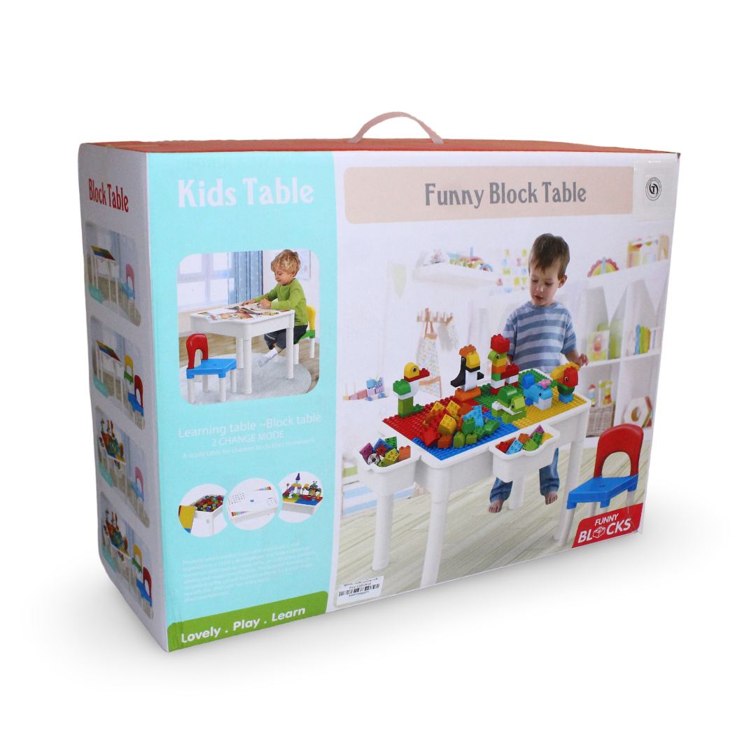 Funny Block Table Building Blocks Set
