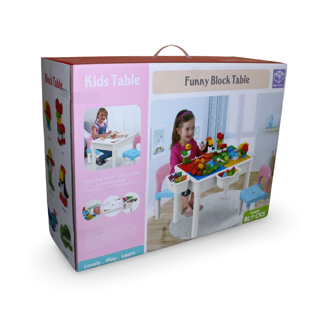 Funny Block Table Building Blocks Set