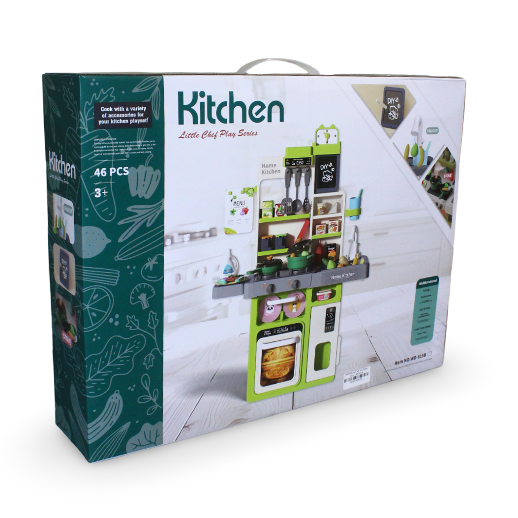 "Little Chef Play Series" Kitchen Toy 46 Pcs – Green