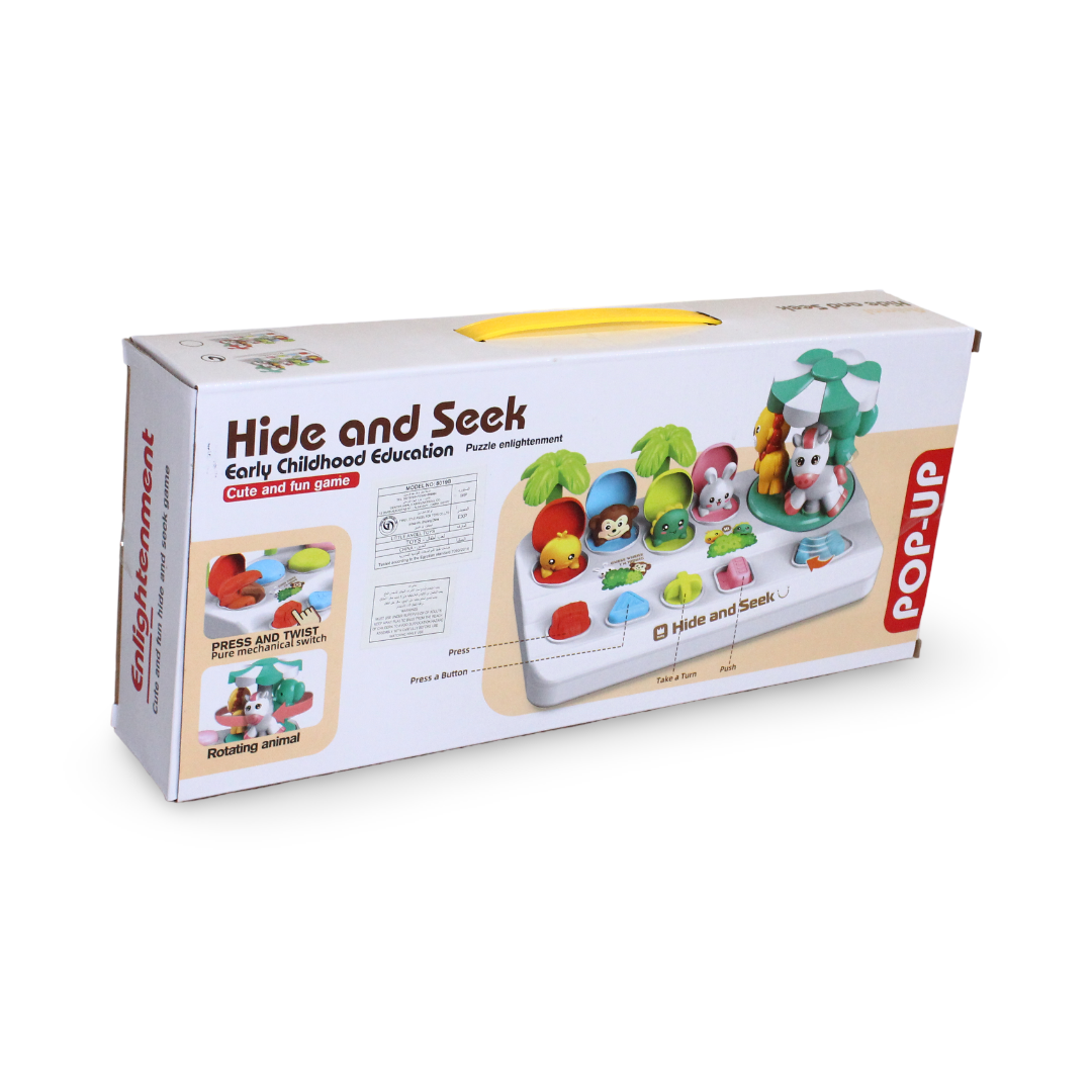 Pop-Up Animal Hide and Seek Toy – Green