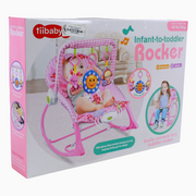 Baby Rocker with Toys and Music - Pink