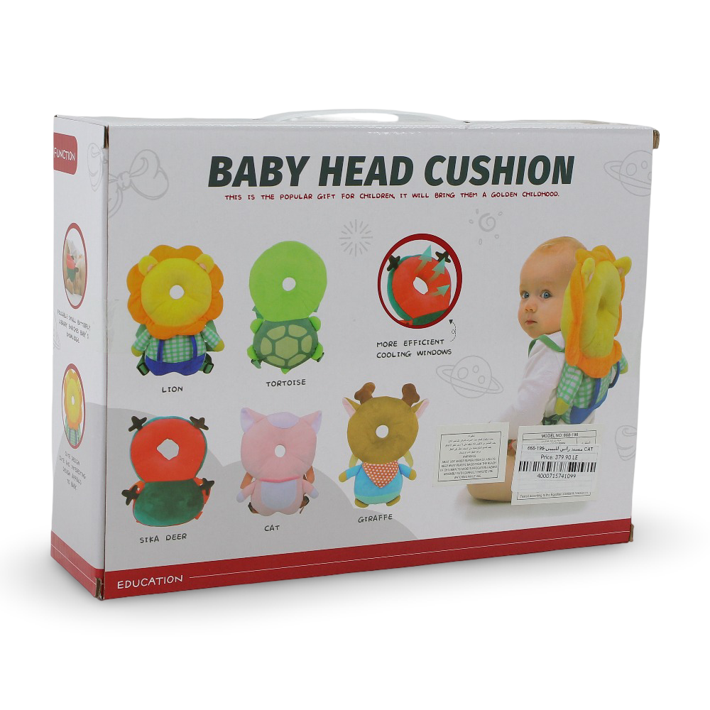 Baby Head Cushion - Cat