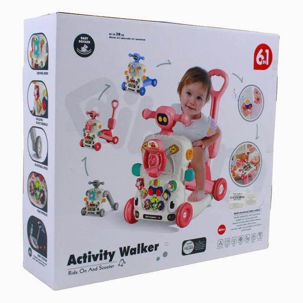 Activity Walker Ride-on and Scooter – Pink