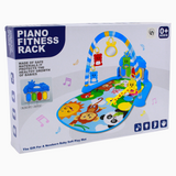 Piano Fitness Rack - Pink with Animals Design