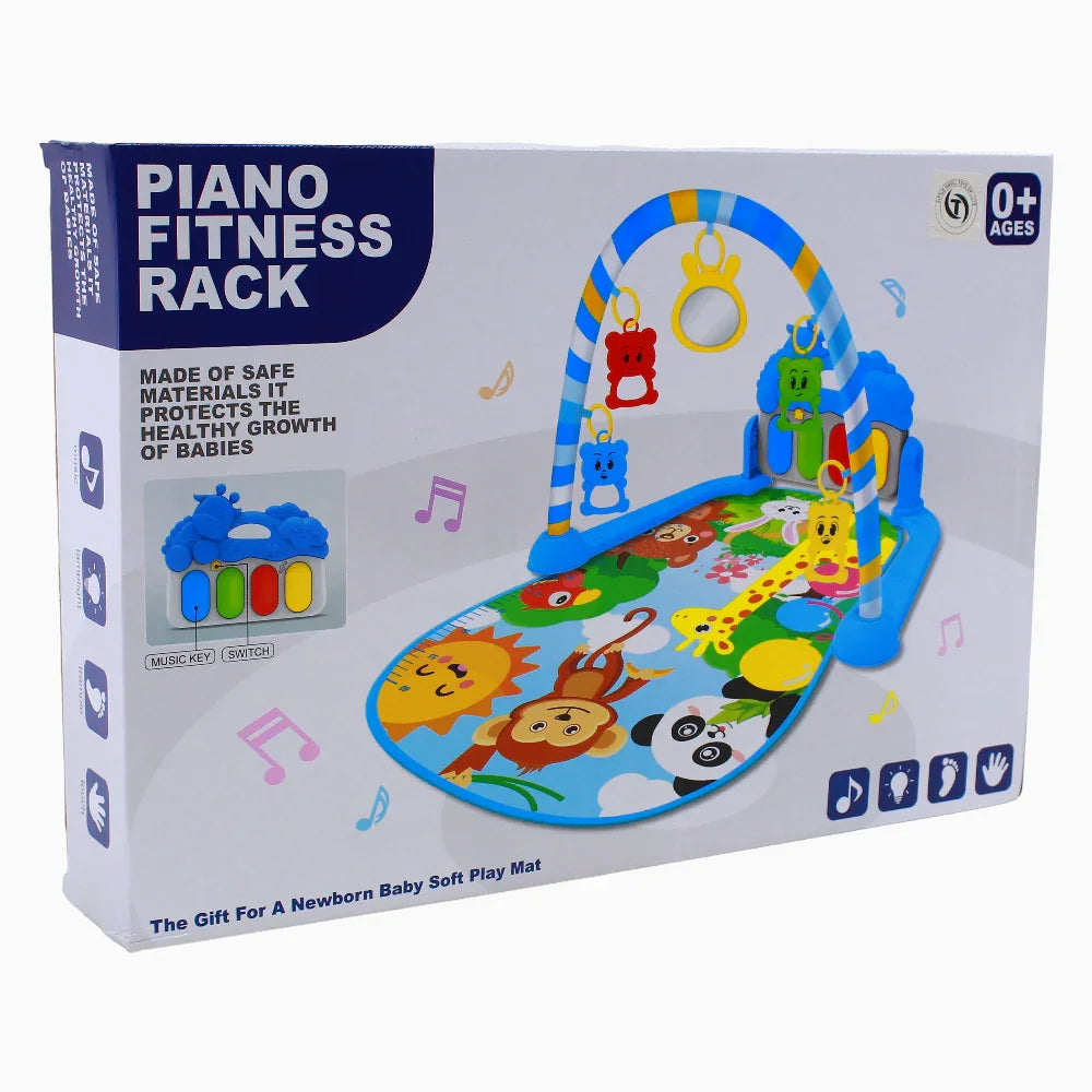 Piano Fitness Rack - Pink with Giraffe Design